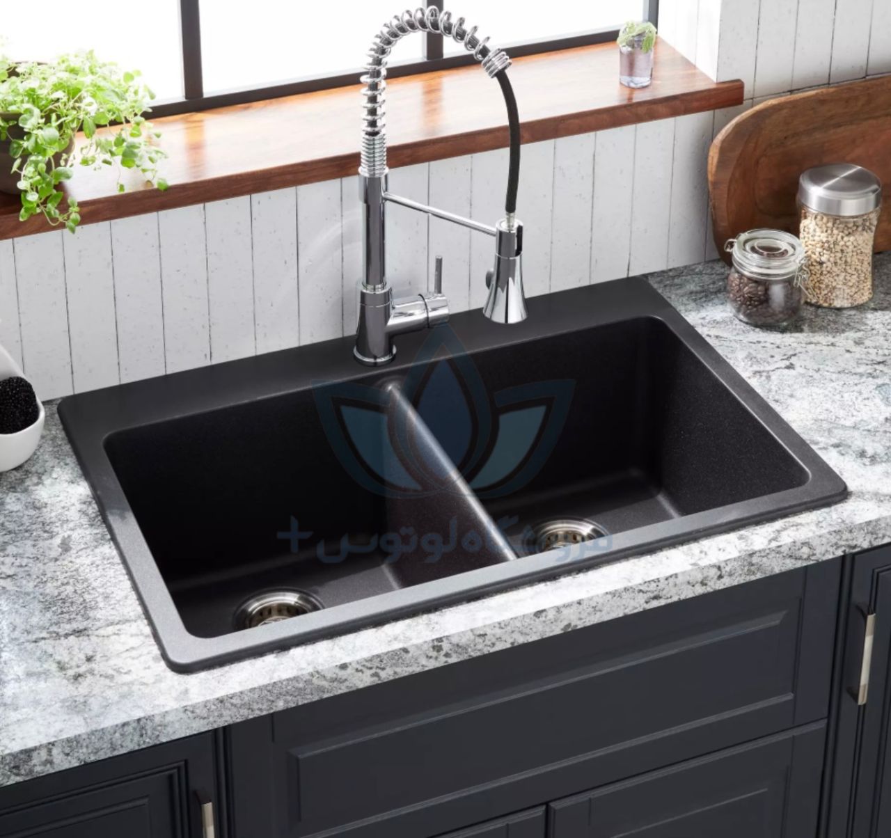 سینک گرانیتی دولگن بدون سینی لوتوس 85*50 سانت