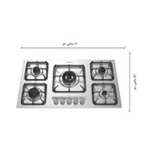 اجاق گاز صفحه ای رابیتس مدل 508